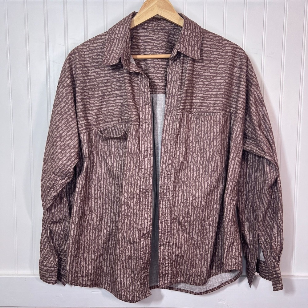 Indie Open Cardigan Arrow Pattern Purple Preppy Pockets Handmade Collar Festival